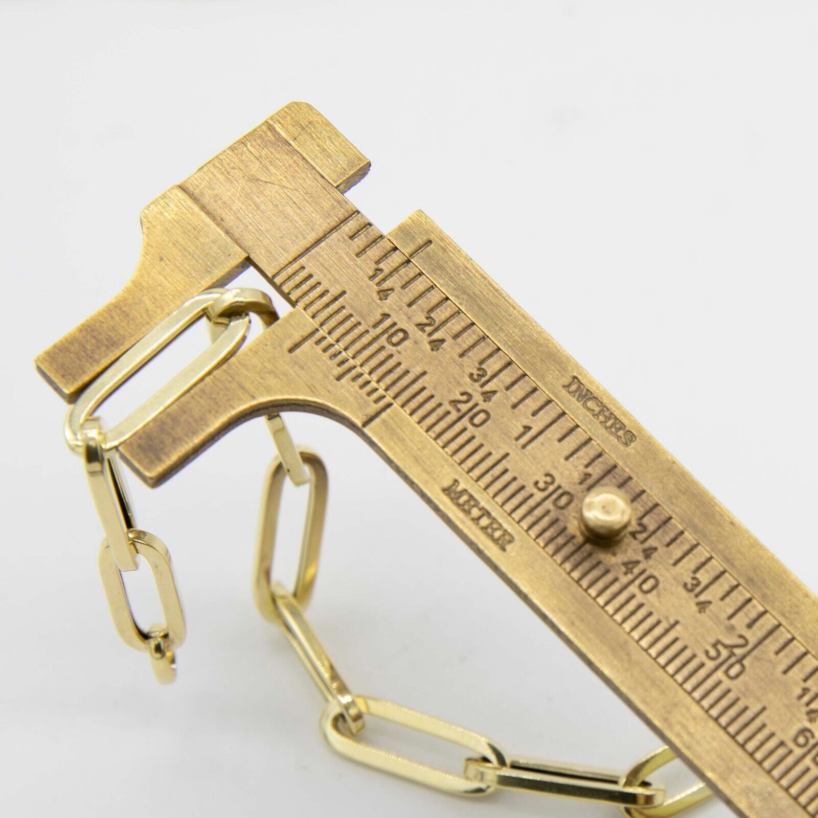 6mm Paperclip Link Chain Necklace 10K Real Yellow Gold All Sizes