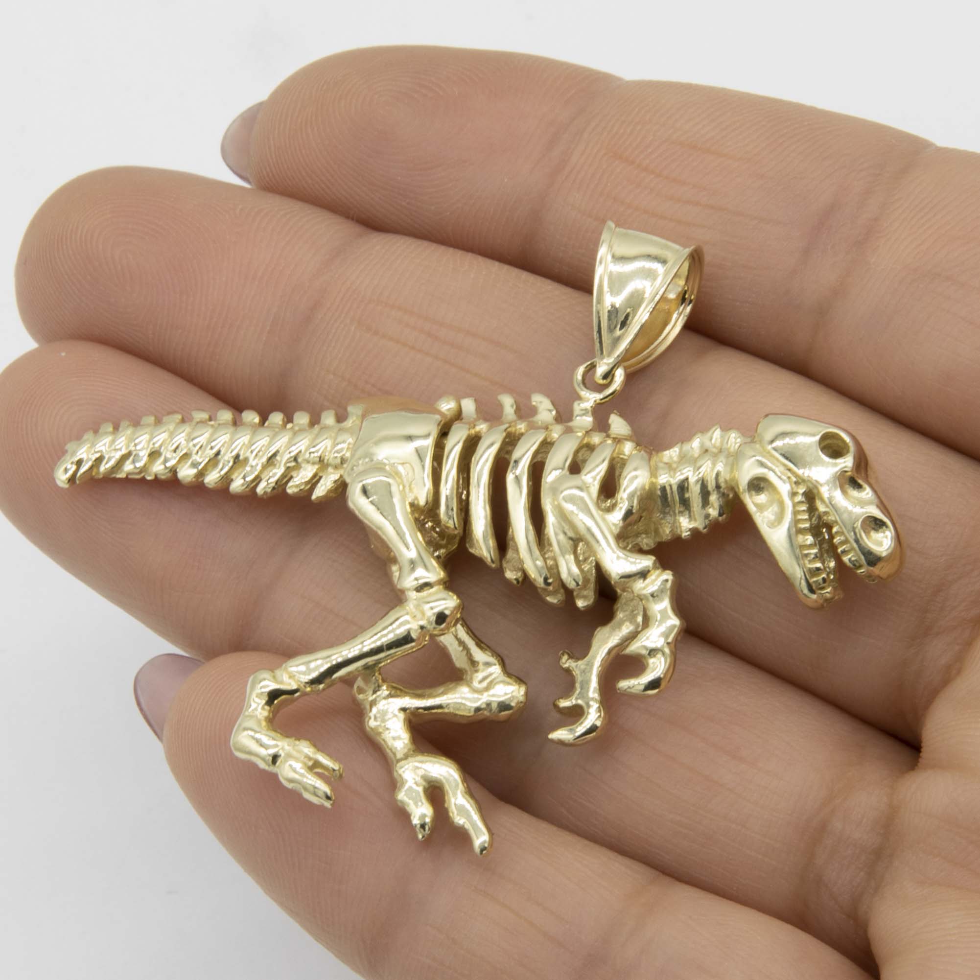 dino13✾14kgf Gold Dino Pendant » JewelryThis - Custom Jewelry