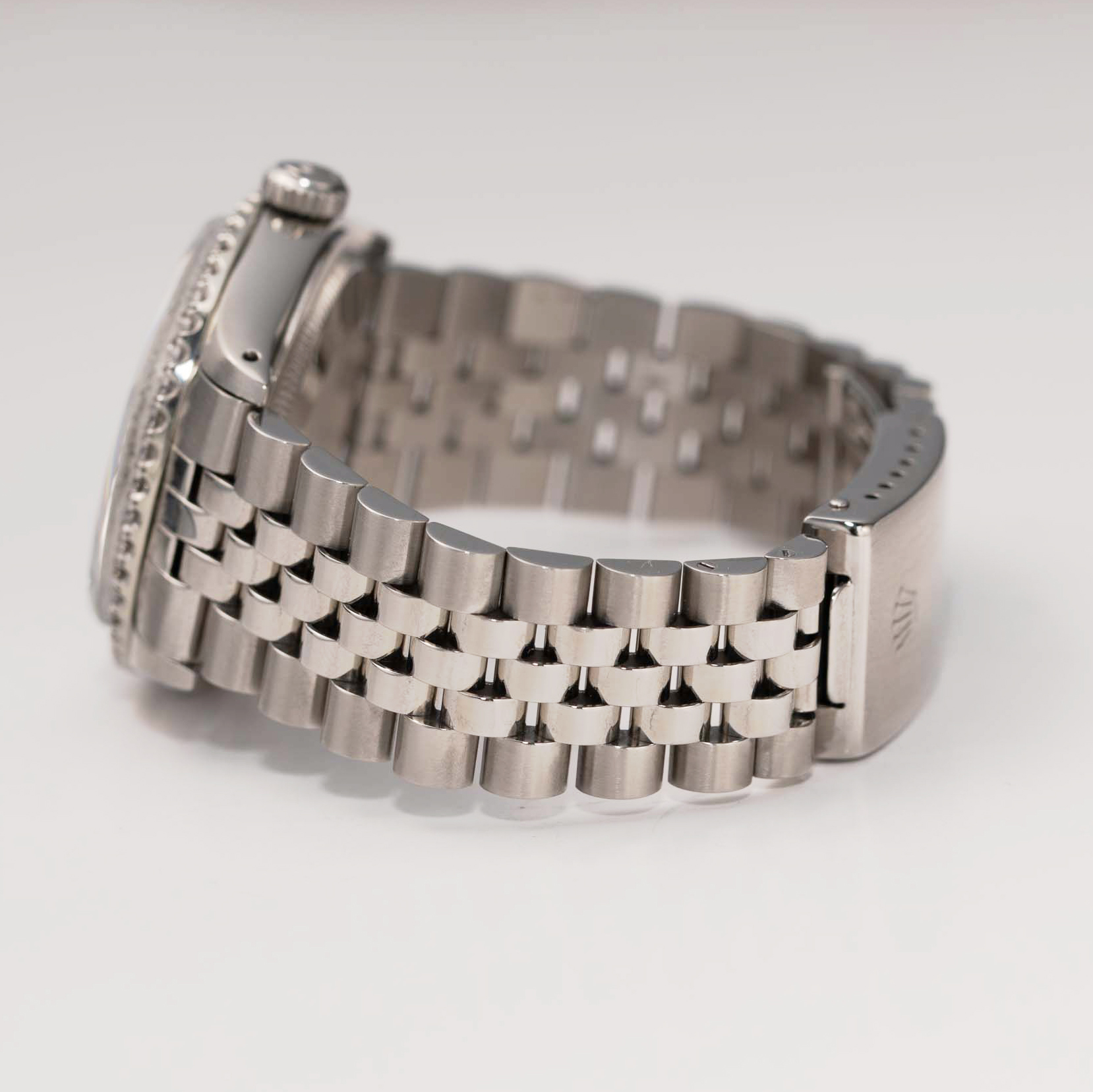 【本日のみ値下げ】ROLEX シルバーメタルキーホルダー Rolex Datejust 1501 Diamond Bezel Watch 34mm Mother of Pearl Dial