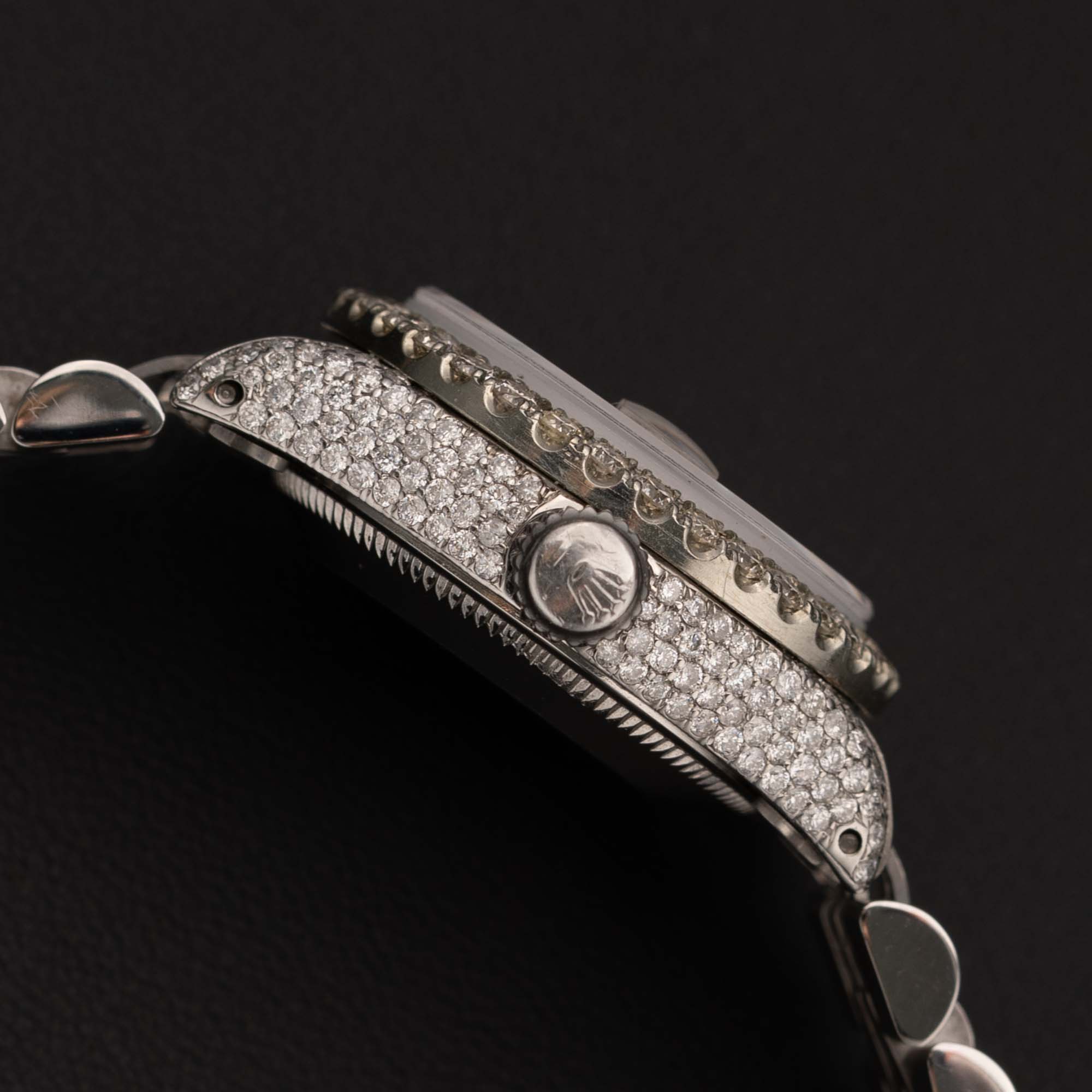Rolex Datejust 6924 Diamond Bezel Jubilee Watch 26mm Mother  display picture 3