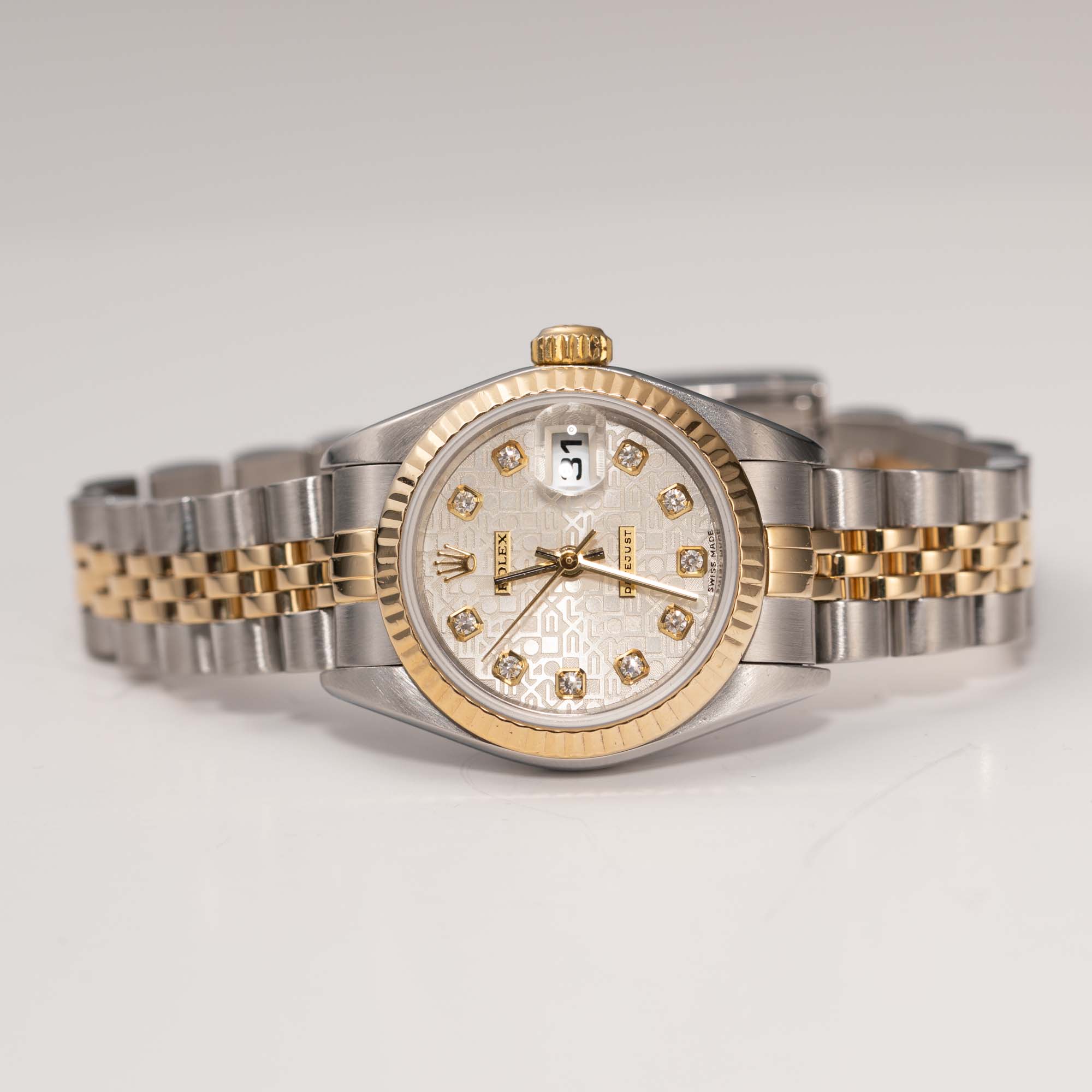 Rolex Datejust 79173 Fluted Bezel Watch 26mm Two-Tone Jubilee