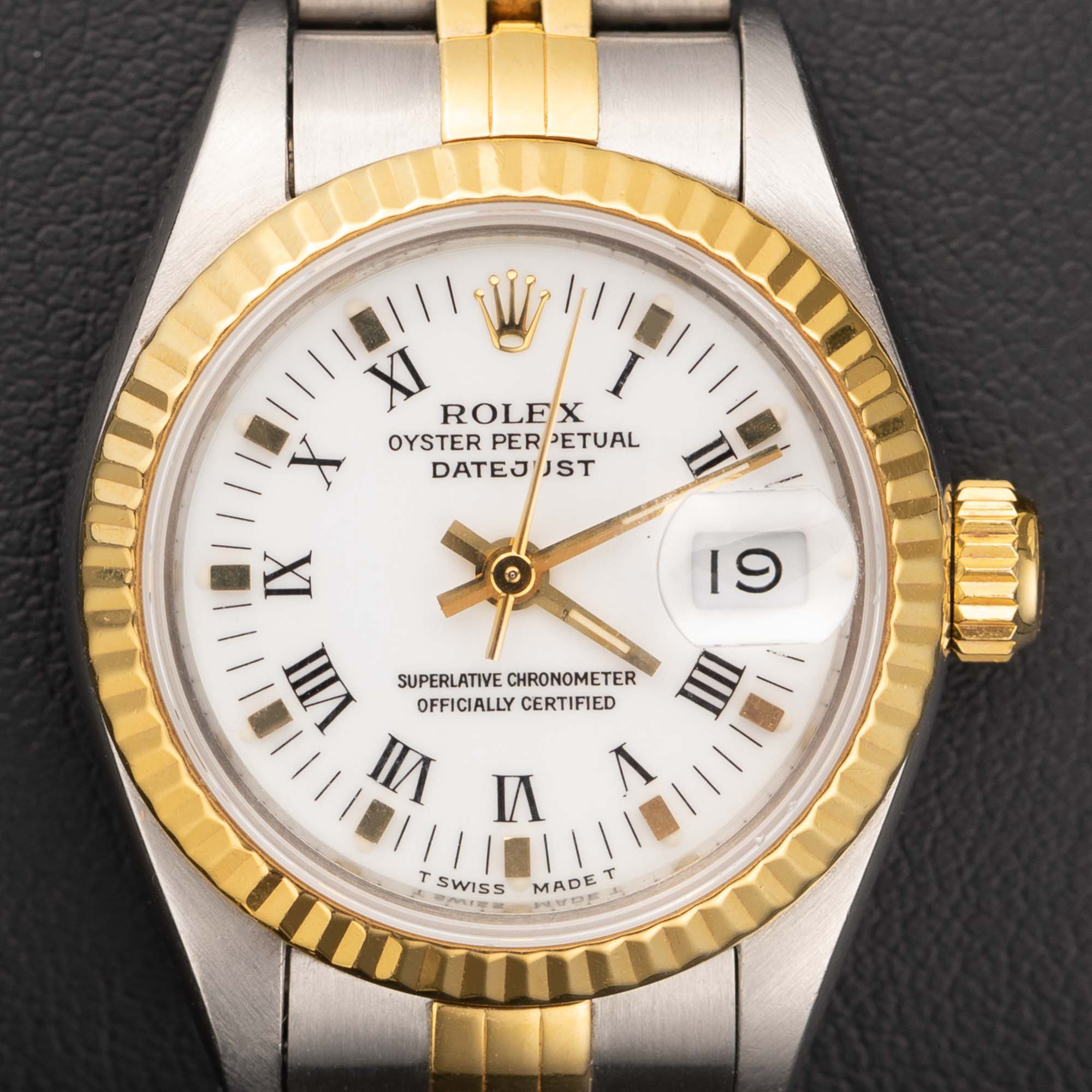 Rolex Datejust 69173 Fluted Bezel Watch 26mm Two-Tone Jubilee