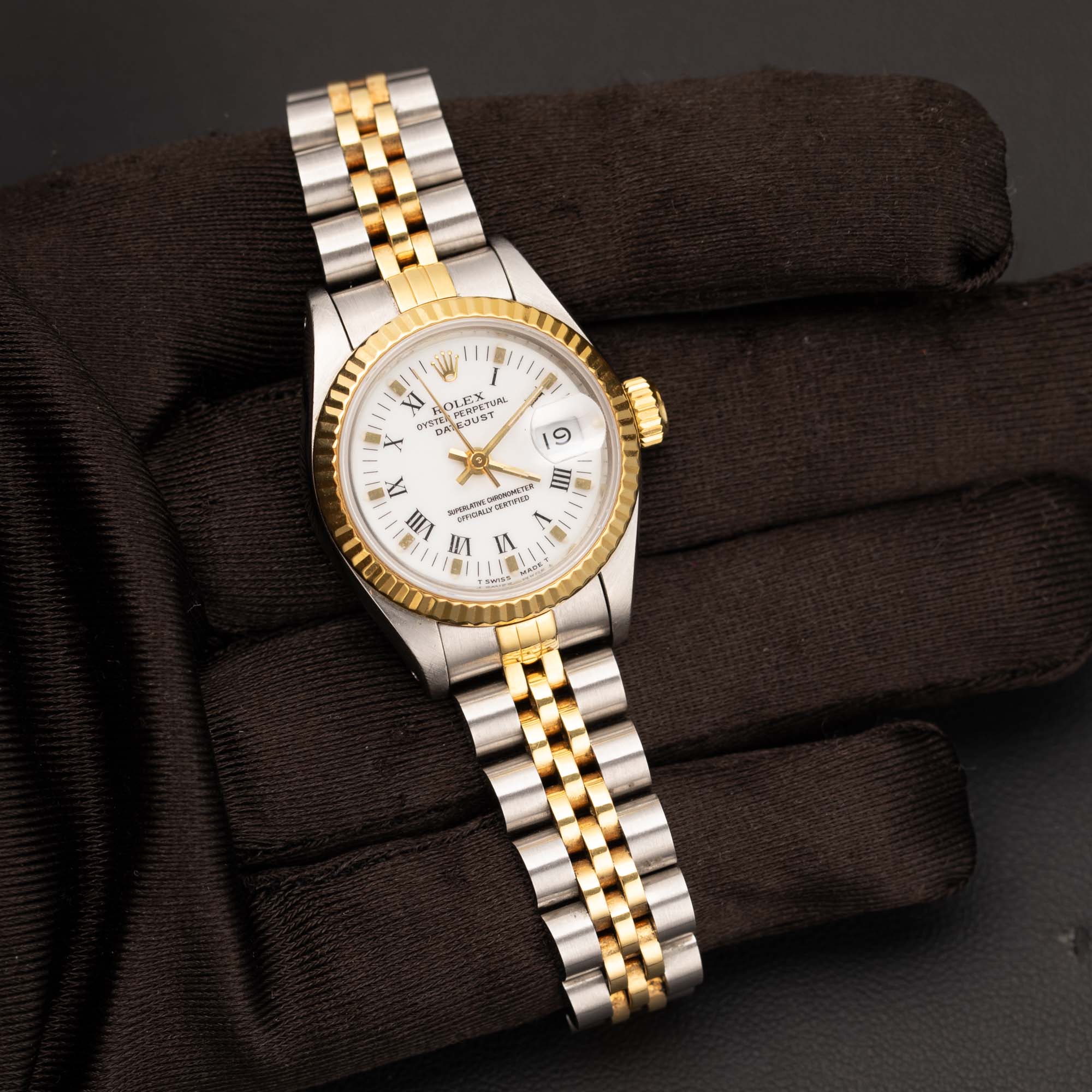 Rolex Datejust 69173 Fluted Bezel Watch 26mm Two-Tone Jubilee