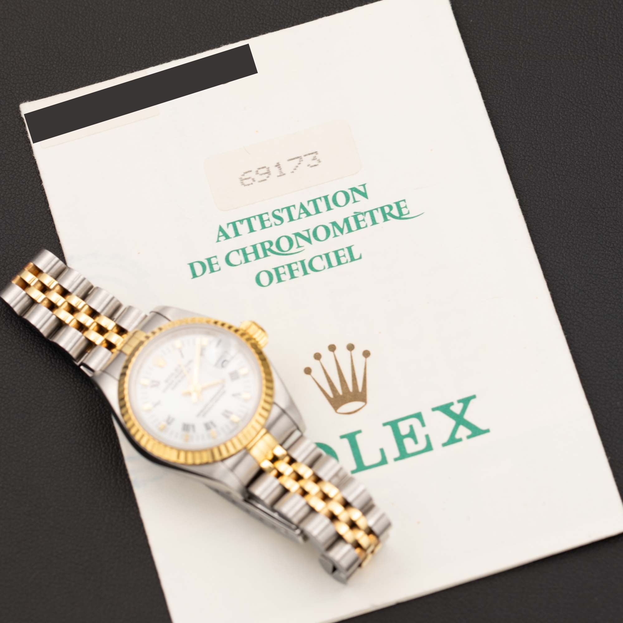 Rolex Datejust 69173 Fluted Bezel Watch 26mm Two-Tone Jubilee