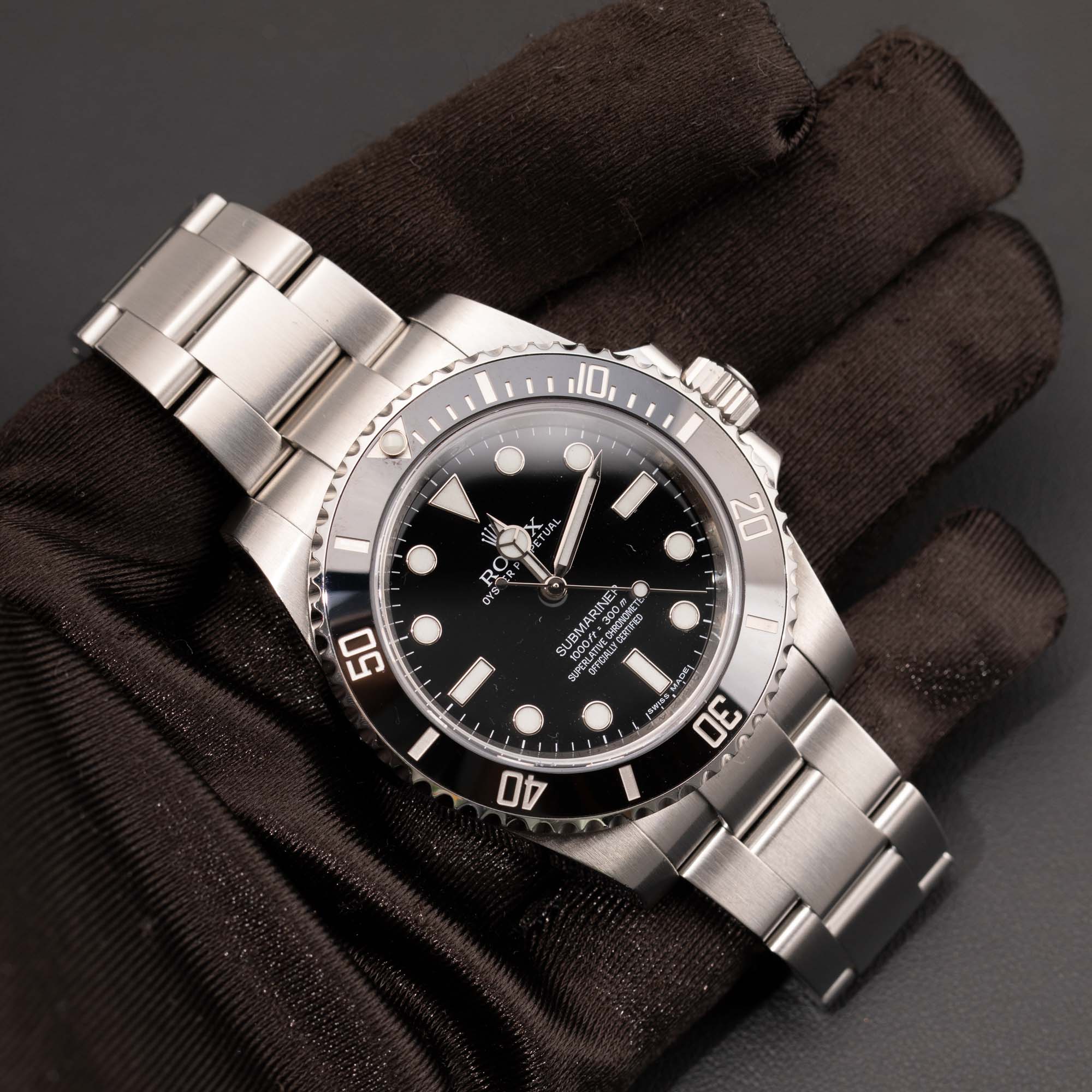 Rolex Submariner 114060 Watch 40mm Black Dial No Date, Box