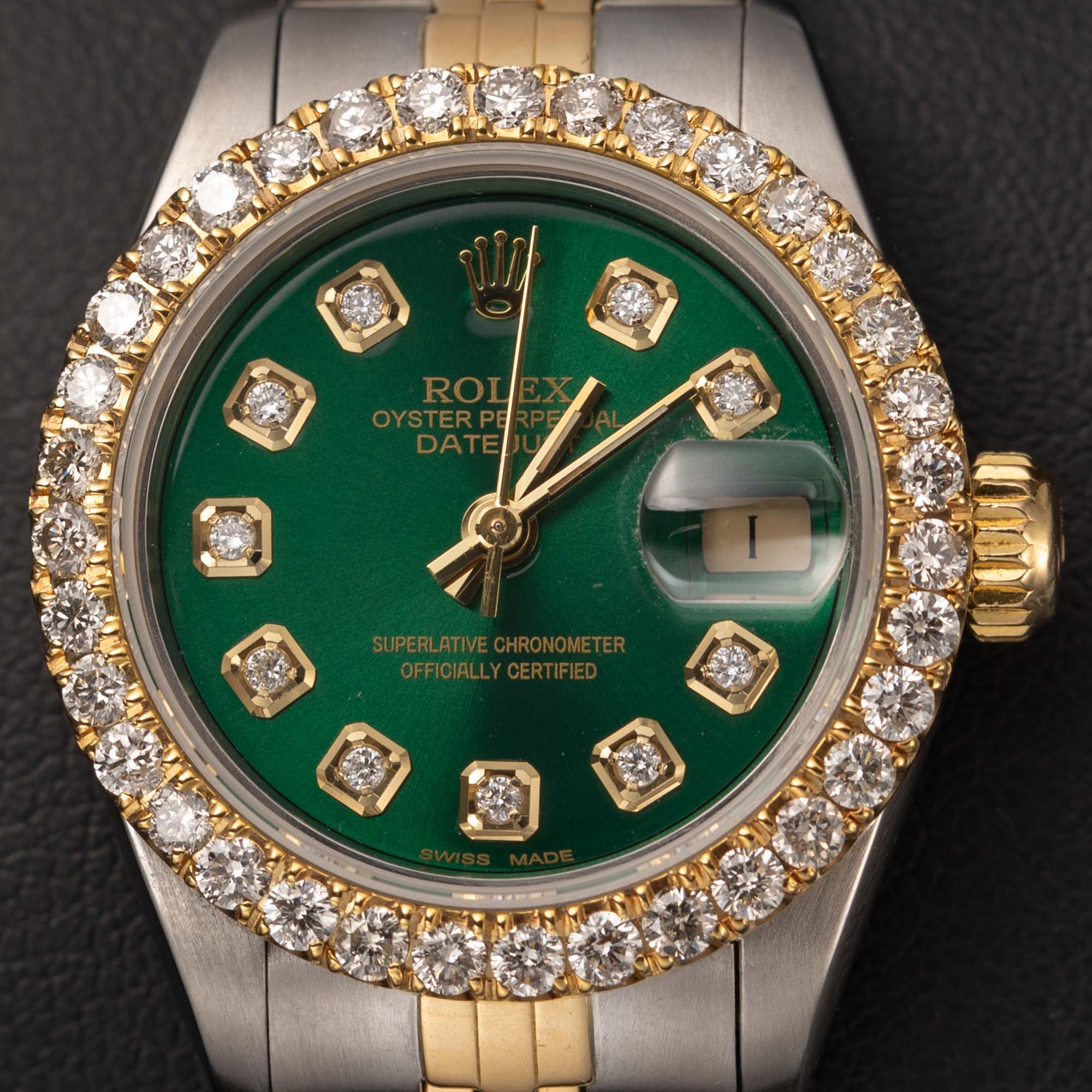 Rolex Datejust 69173 Diamond Bezel Two-Tone Jubilee Watch 26mm