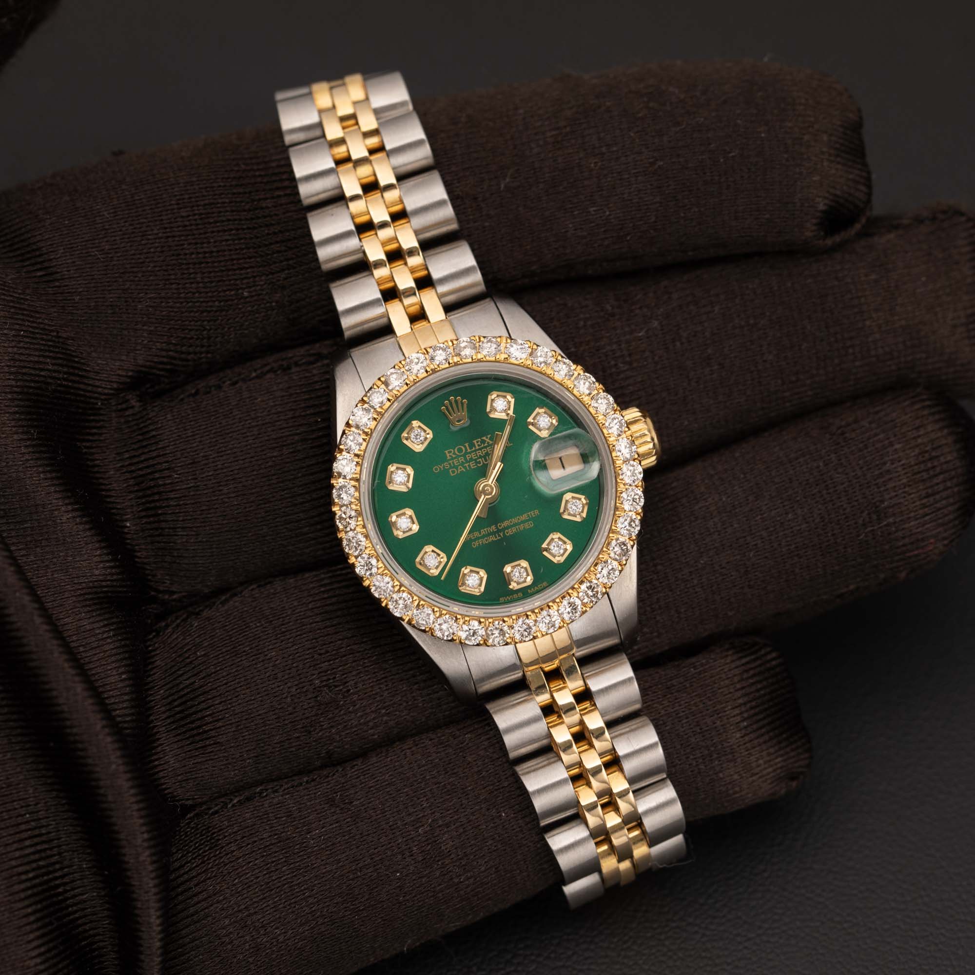 Rolex Datejust 69173 Diamond Bezel Two-Tone Jubilee Watch 26mm