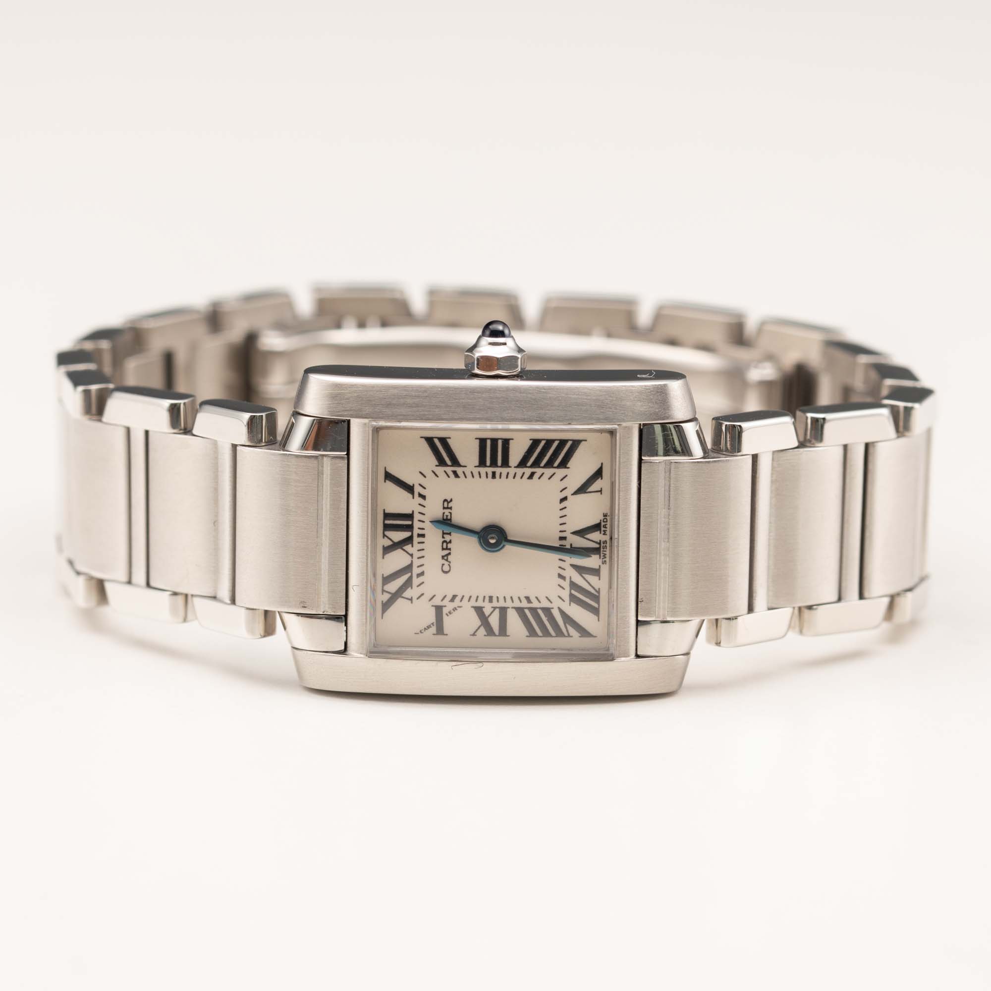 Cartier Tank Française 20mm Small Stainless Steel Ref. W51008Q3 | eBay
