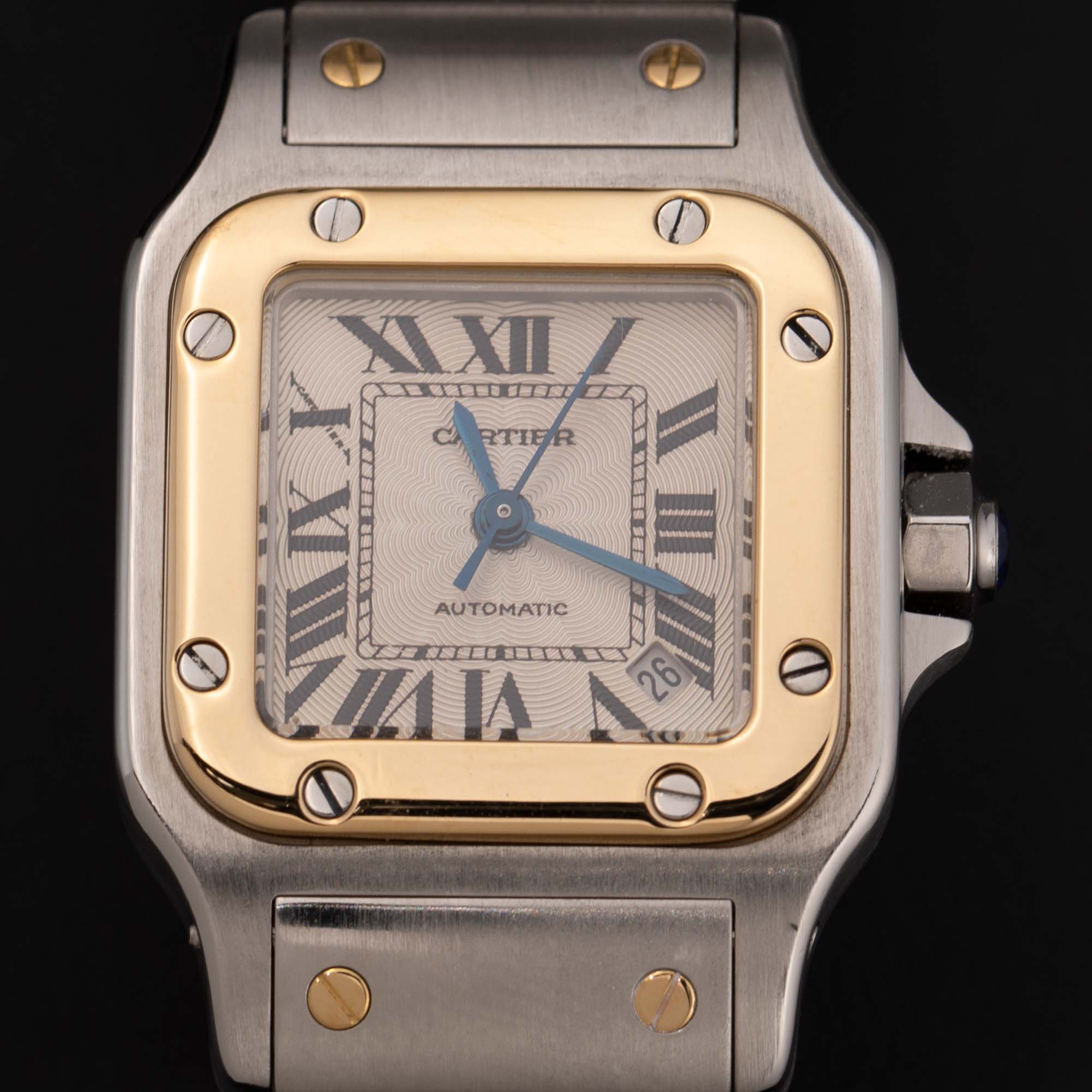 CARTIER Santos Galbee SM W20054D6 Date, Kannon buckle Automatic Ladies_957734 Cartier Santos Galbee W20054D6 Silver Dial Steel Ladies  main image 4