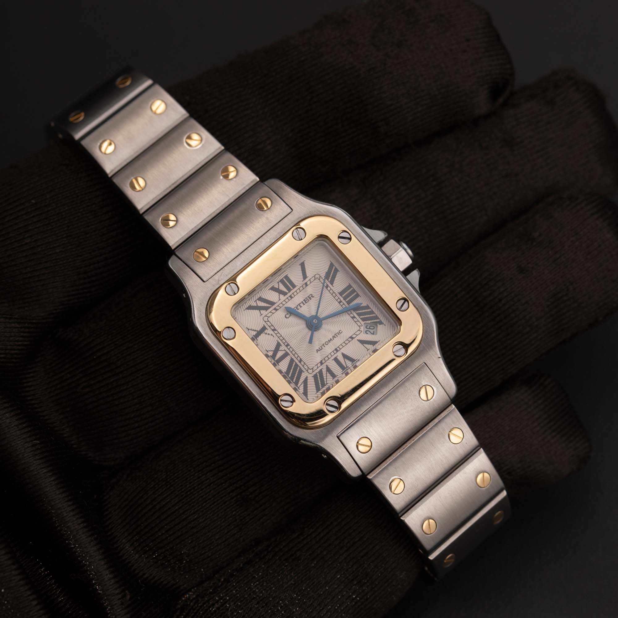 Santos de Cartier Galbée Small 25mm Two-Tone Watch Ref 