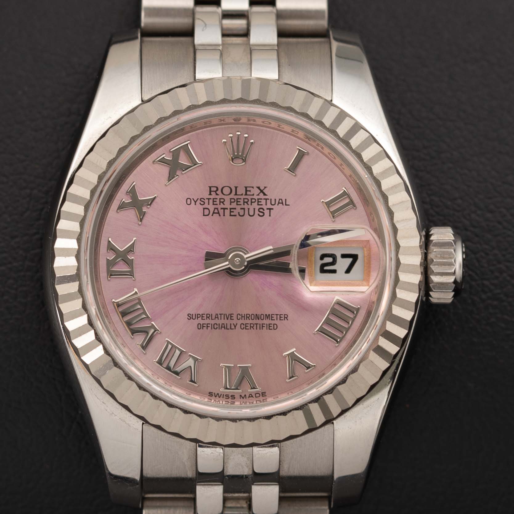 Rolex Datejust 179174 Jubilee Watch 26mm Pink Roman Dial I BOX
