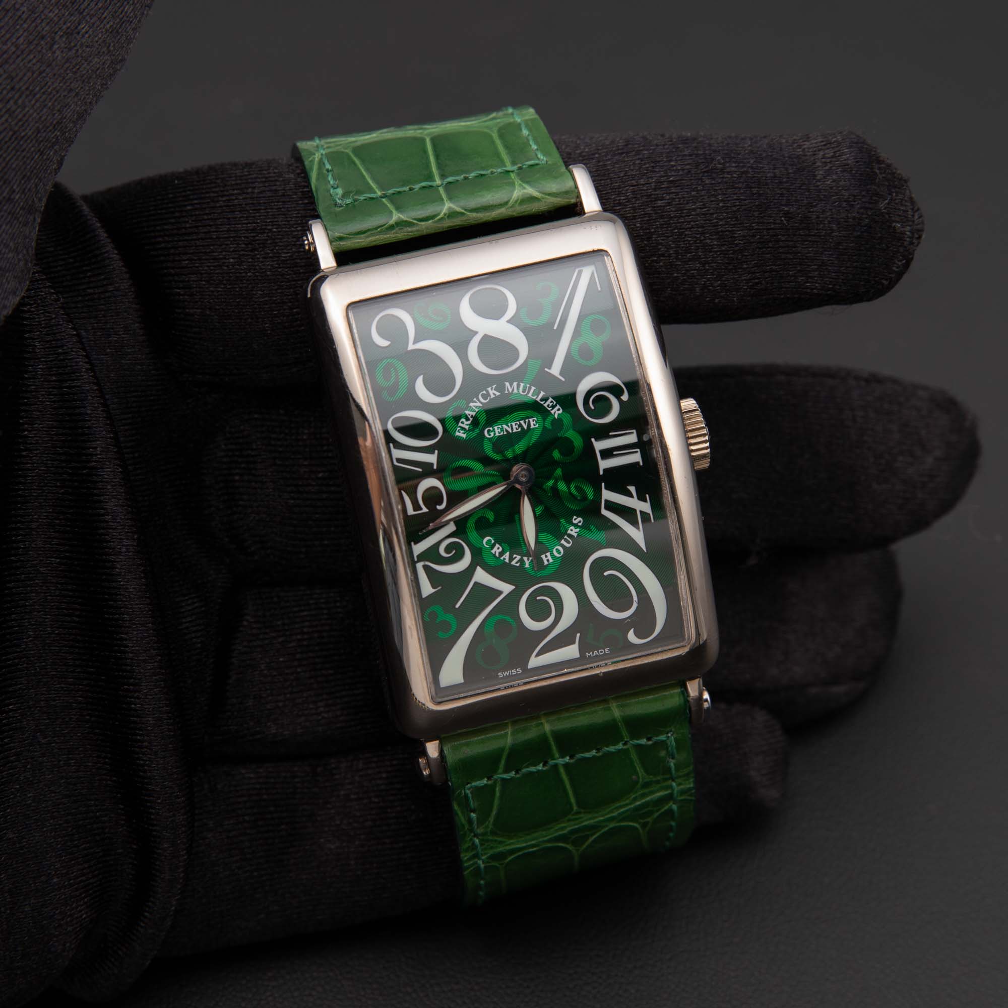 Franck Muller Long Island 1200 CH Crazy Hours Green Dial 32mm