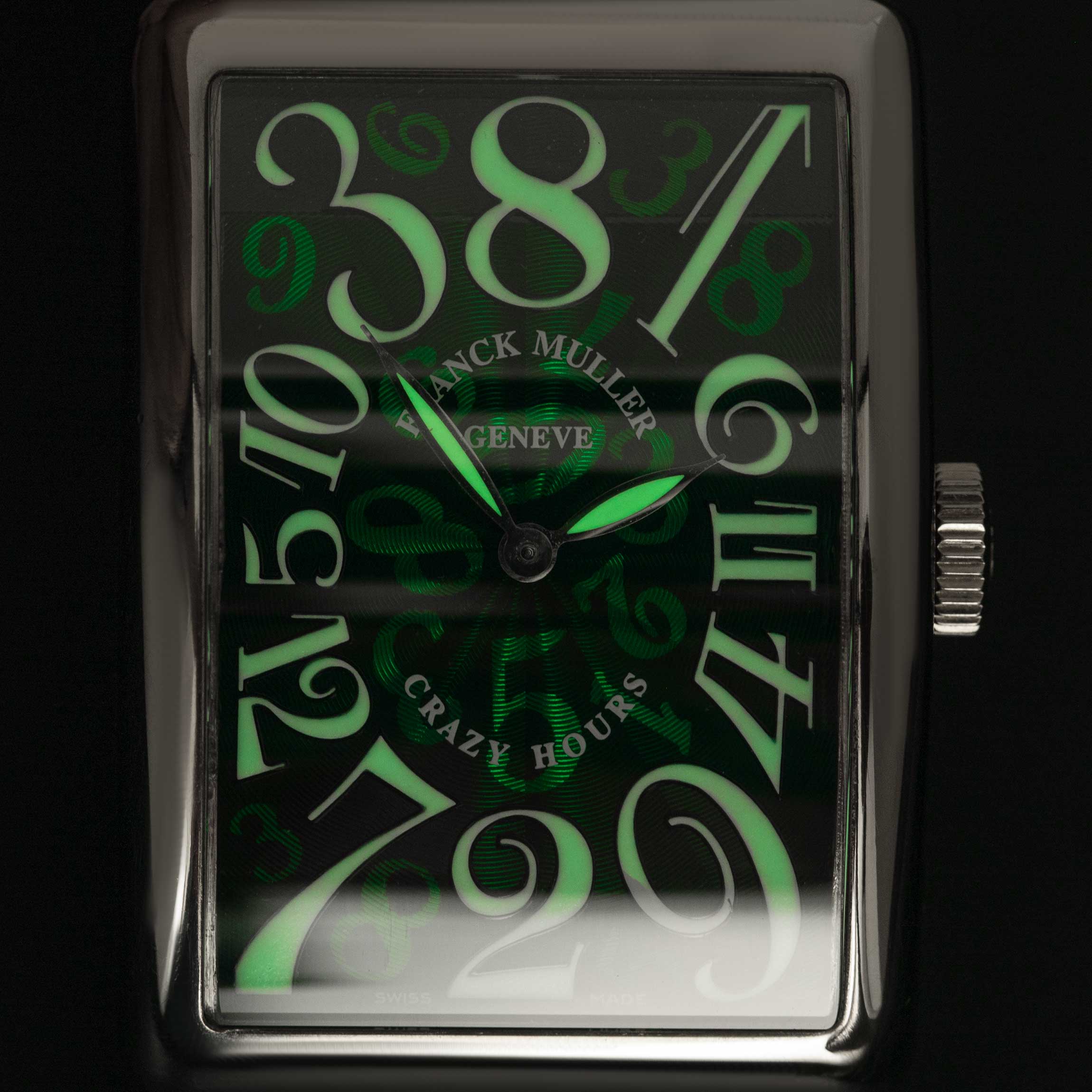 Franck Muller Long Island 1200 CH Crazy Hours Green Dial 32mm