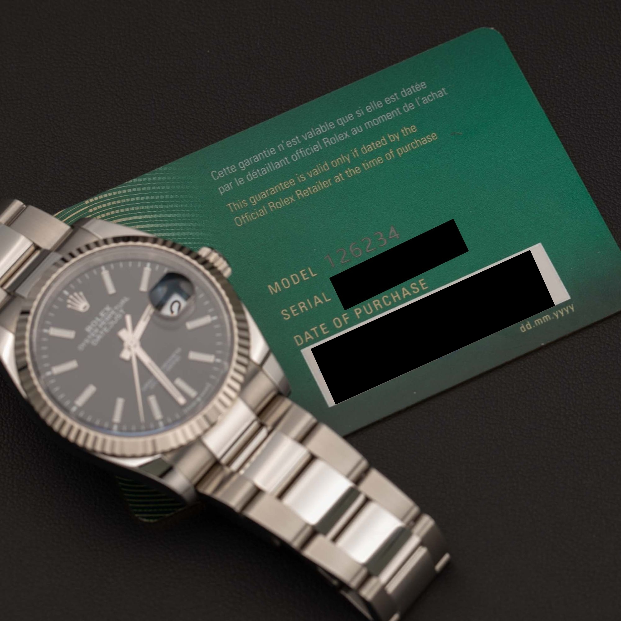 Rolex Datejust 126234 Fluted Bezel Watch 36mm Oyster Bracelet