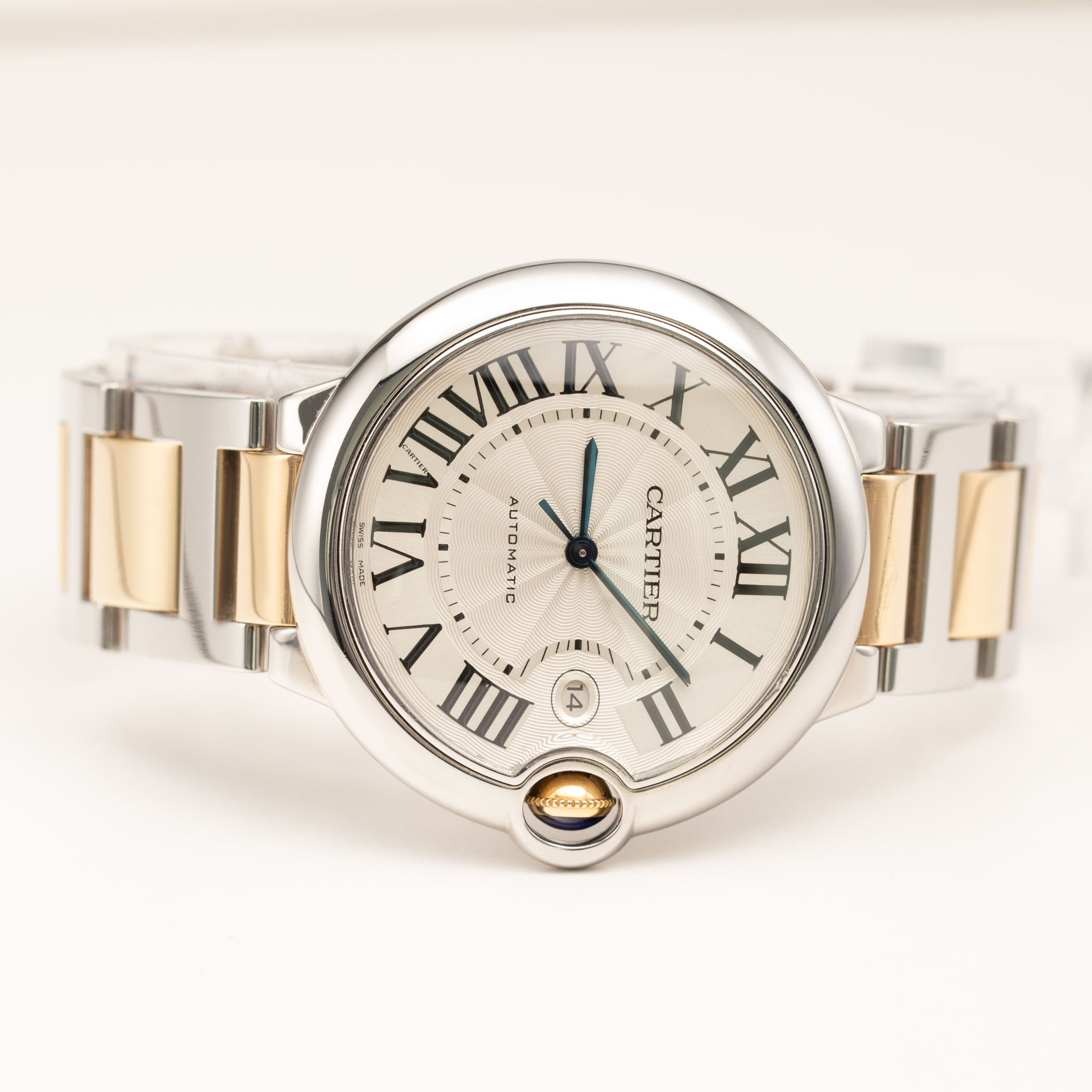 Cartier Ballon Bleu 42mm 18K Yellow Gold & Steel Men's Watch 3001