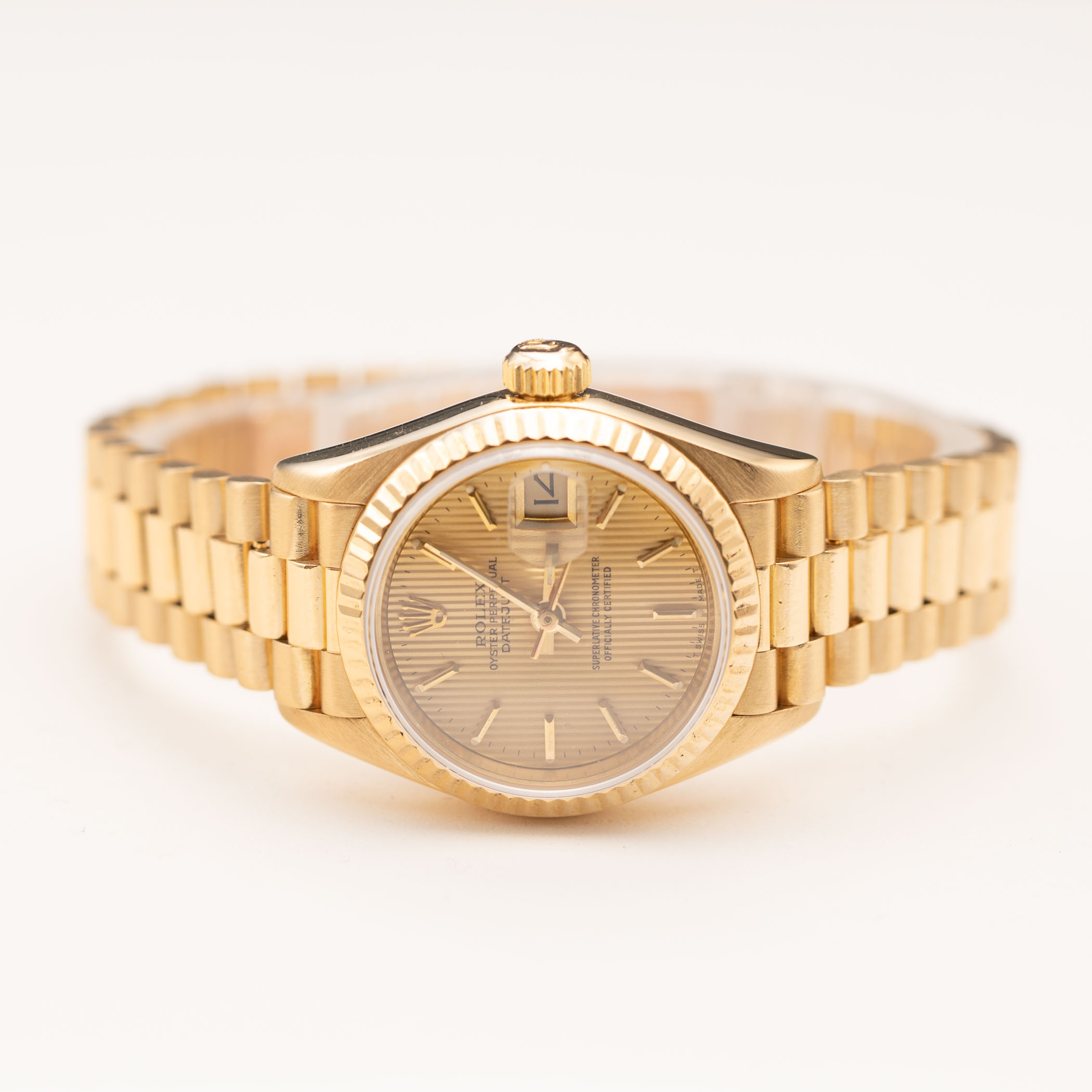 Presidential Rolex Datejust 69178 Watch 26mm Champagne Tapestry