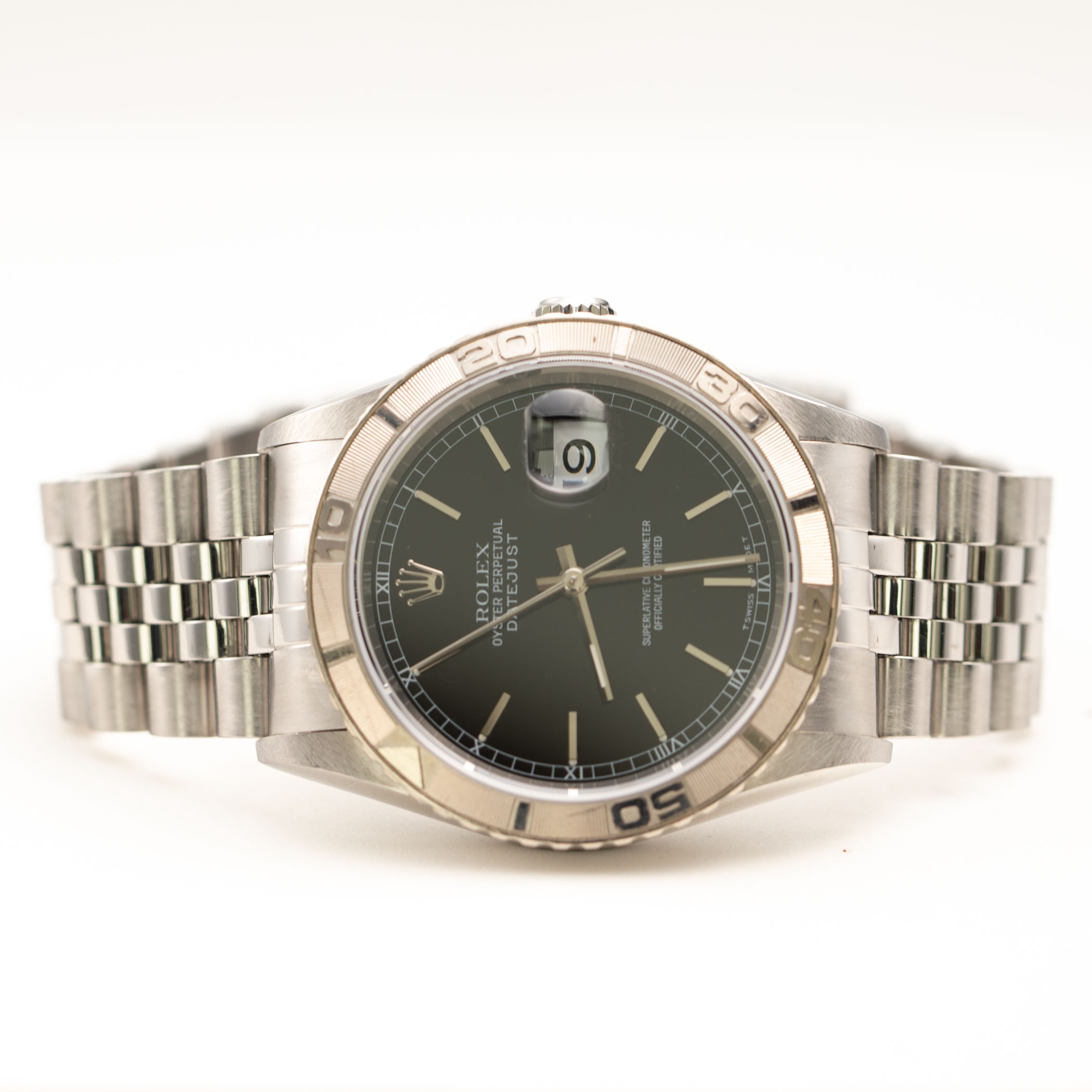 Rolex Datejust 16264 Turn-O-Graph Bezel Watch 36mm Black Dial | eBay