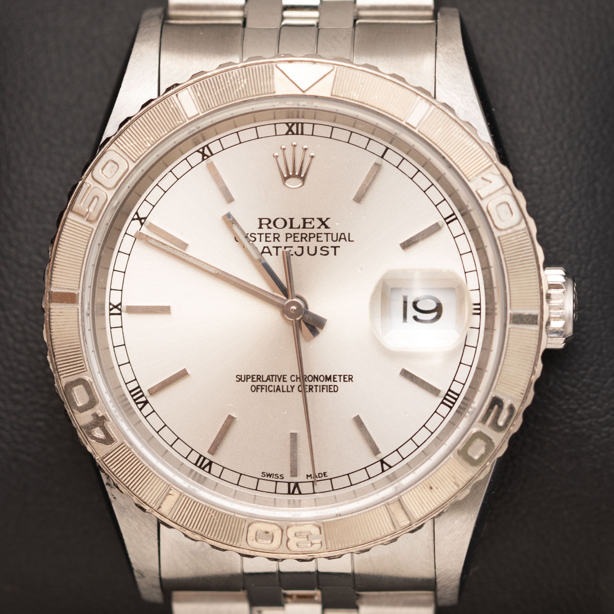 オルゴン　ヘラー　シルバー(大) Rolex Datejust 16264 Turn-O-Graph Bezel Watch 36mm Silver Dial | eBay