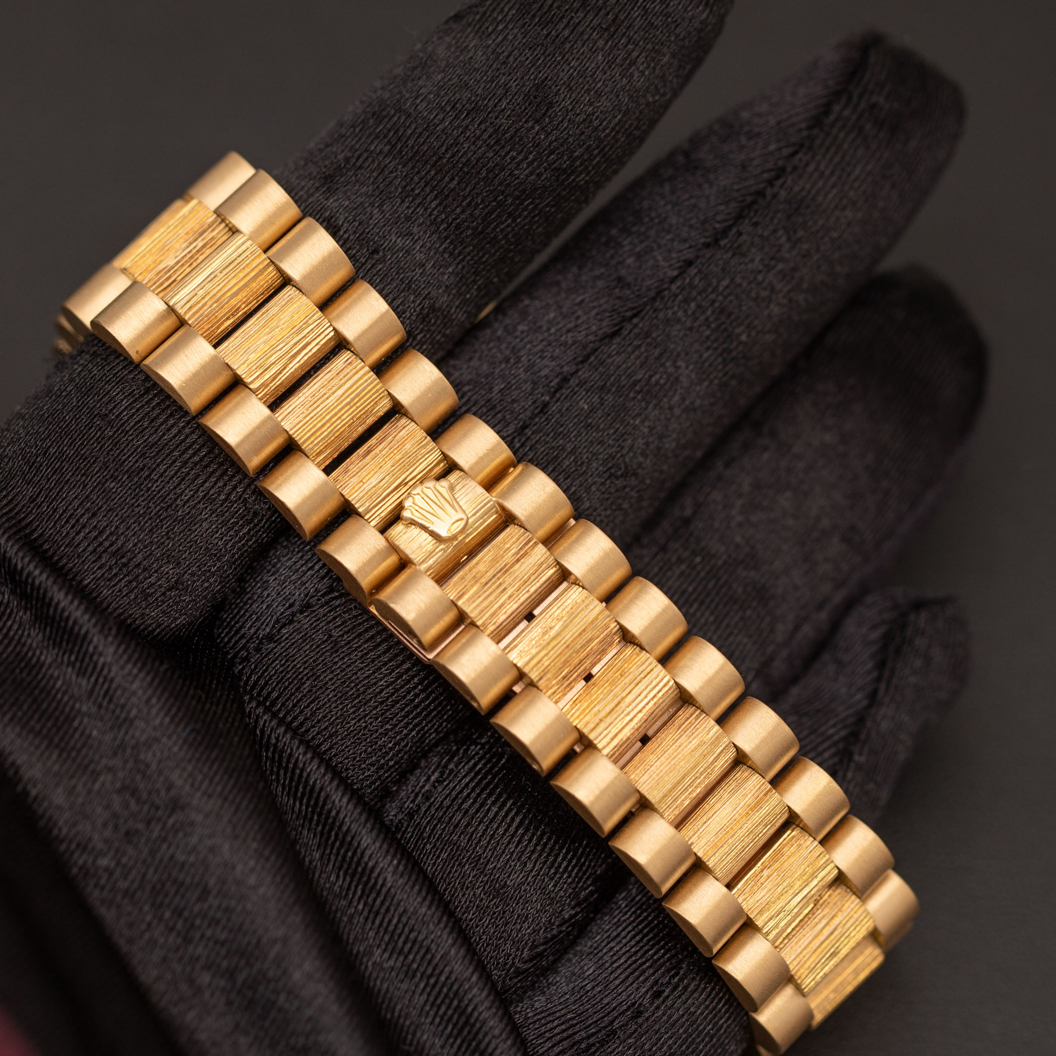 Presidential Rolex Day-Date Bark 18078 Watch 36mm Tiger's Eye 18K