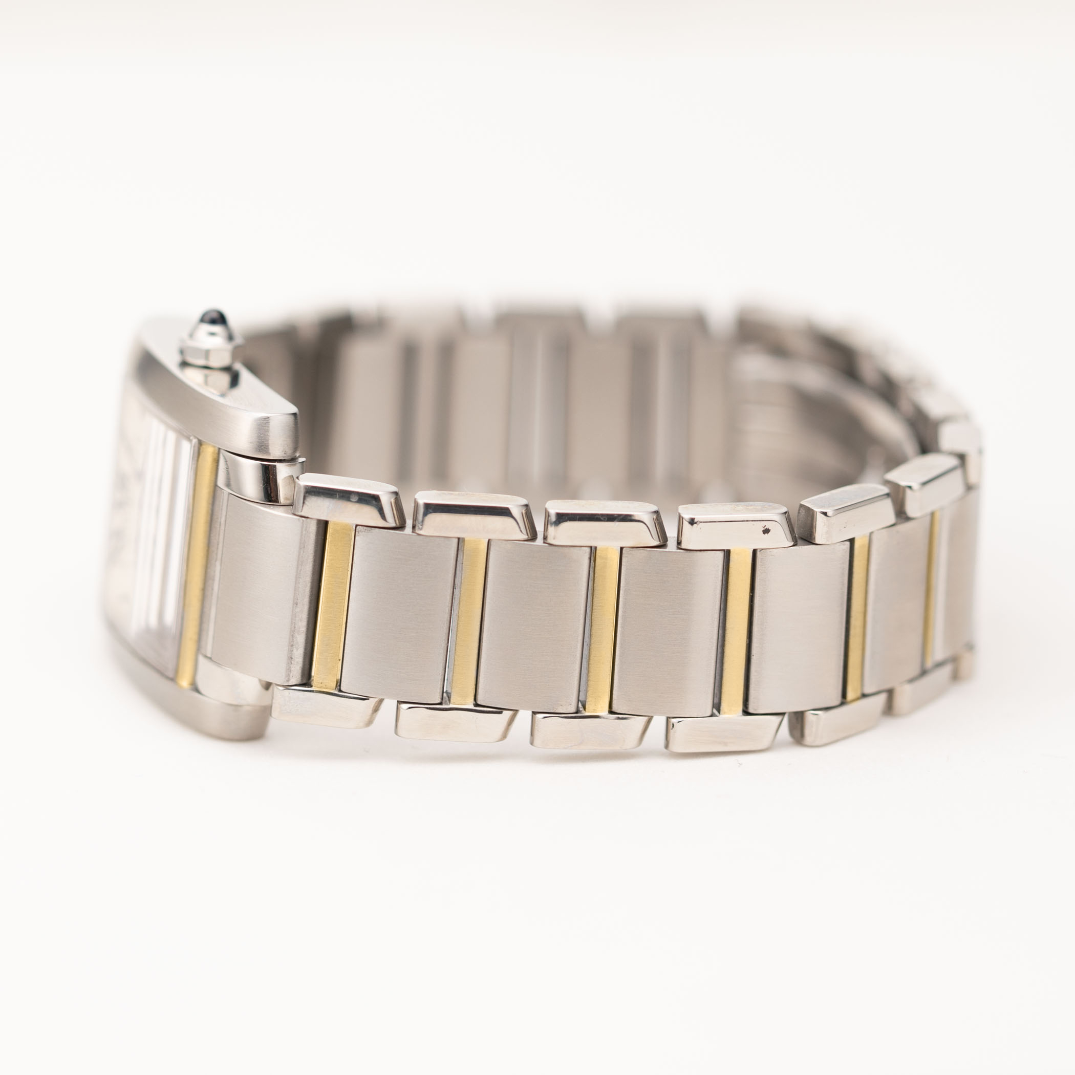 Cartier Tank Française Watch 18K Yellow Gold & Steel Ref. 2465 | eBay