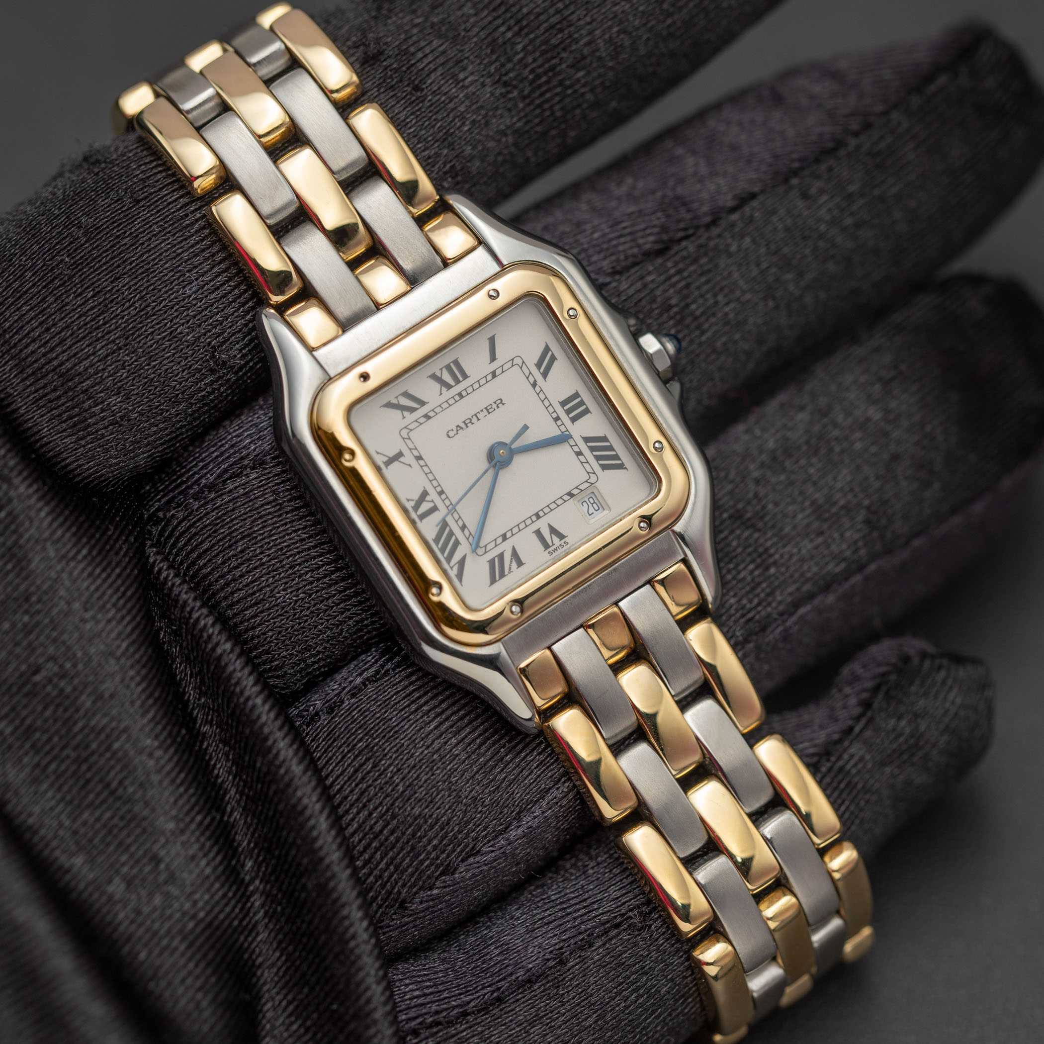 Panthere de Cartier Medium Watch Yellow Gold & Steel 183957 | eBay