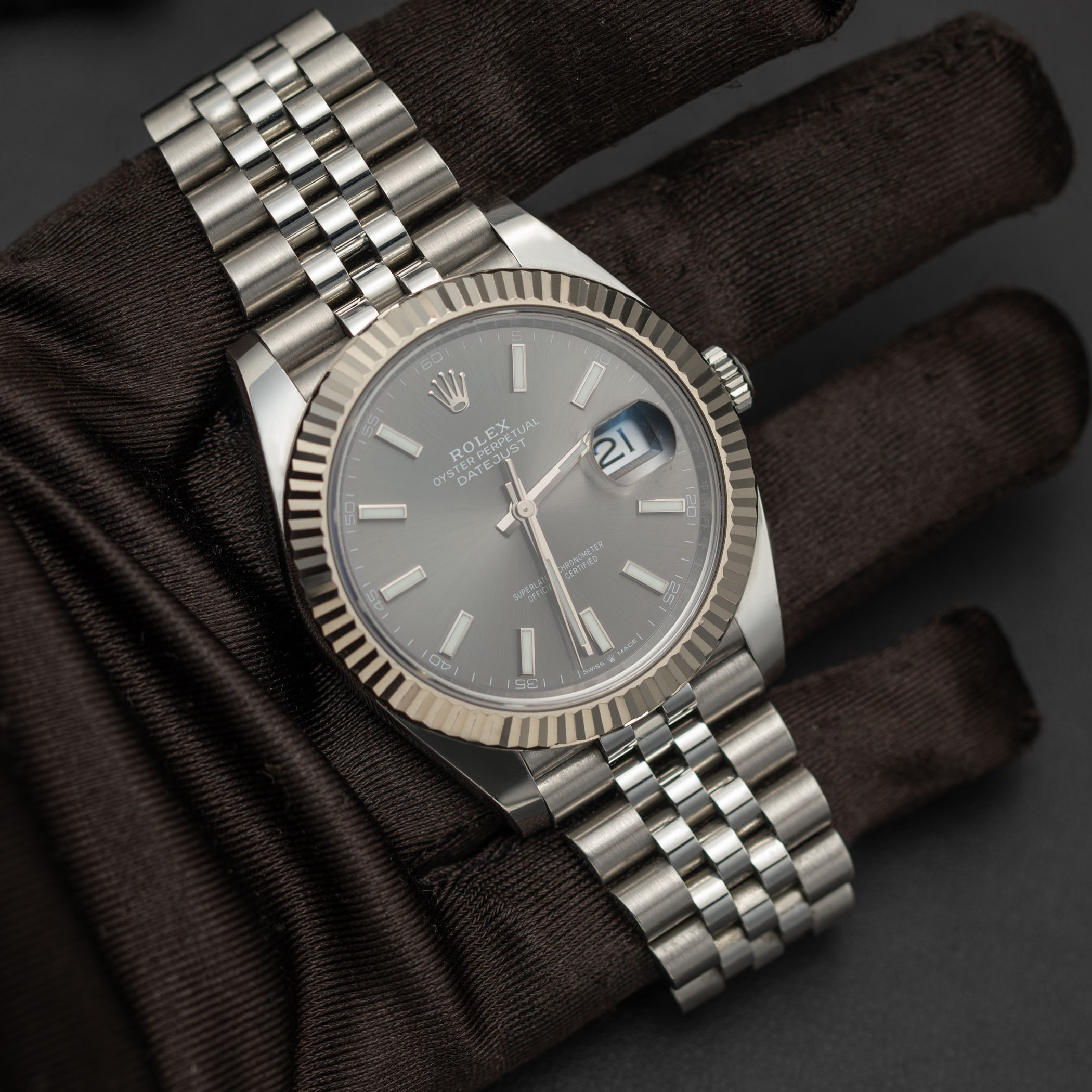 Rolex Datejust 126334 Watch 41mm Slate Gray Index Dial Jubilee | eBay