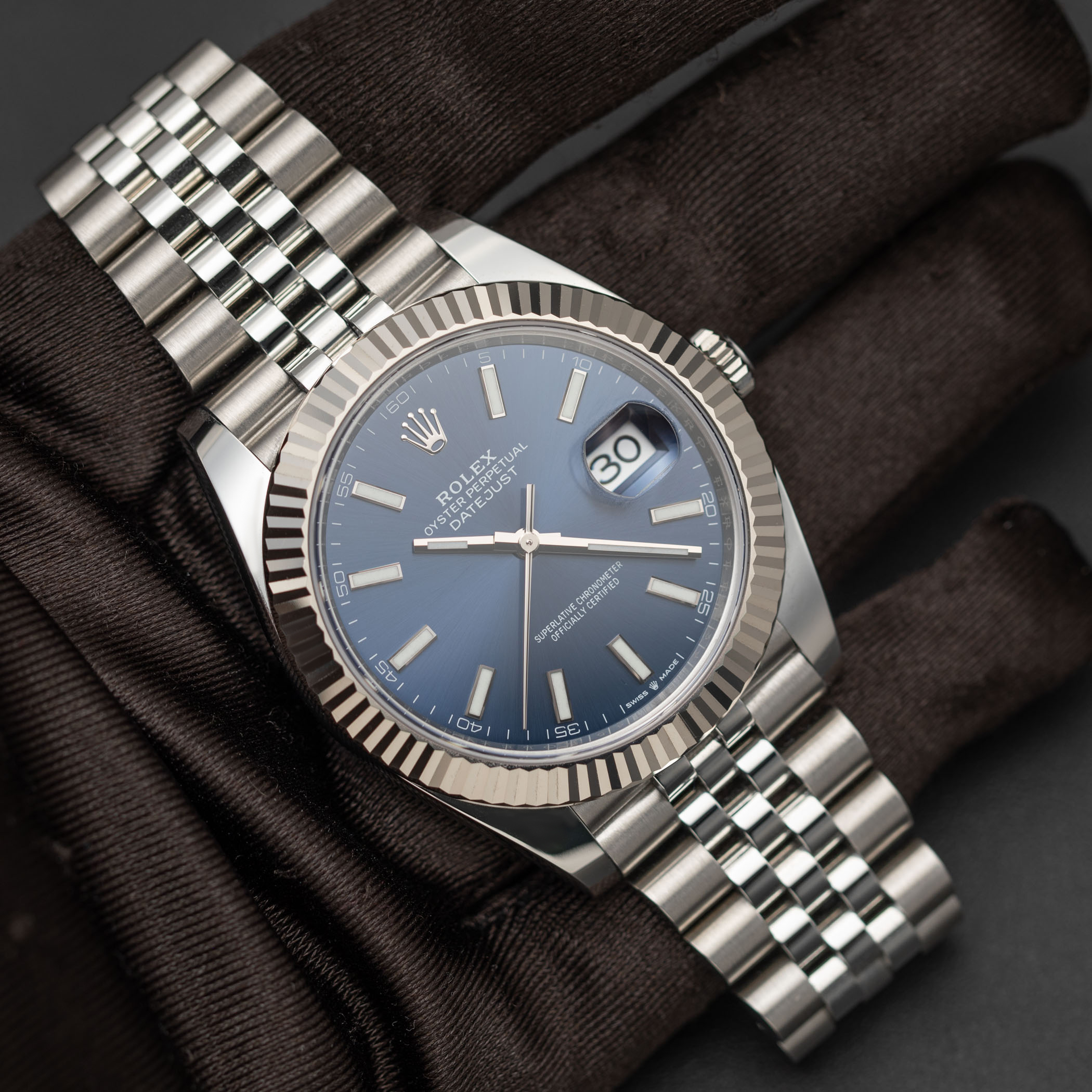 Rolex Datejust 126334 Watch 41mm Blue Index Dial Jubilee BOX