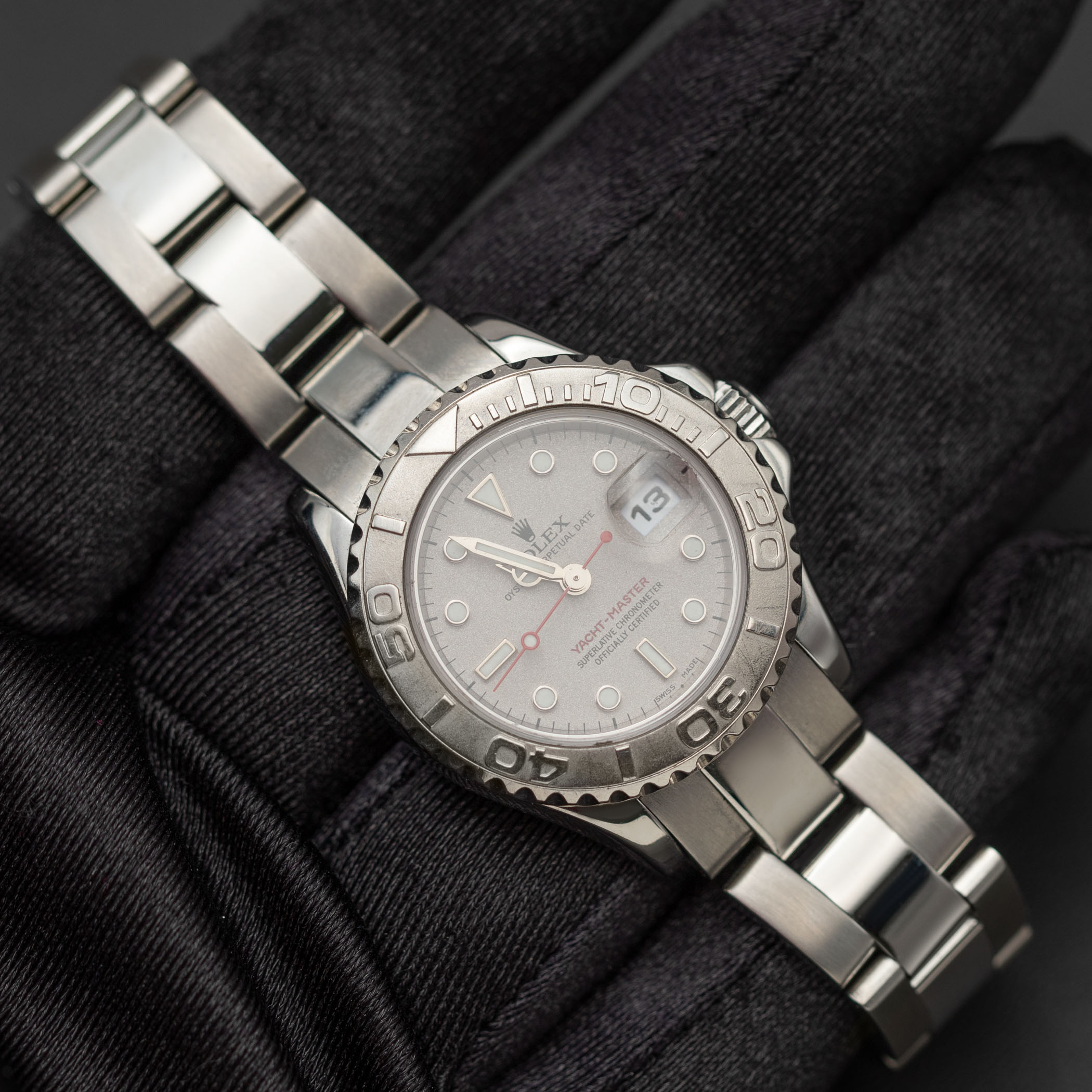 Rolex Oyster Watch Yacht-Master 169622 Platinum Timing Bezel BOX