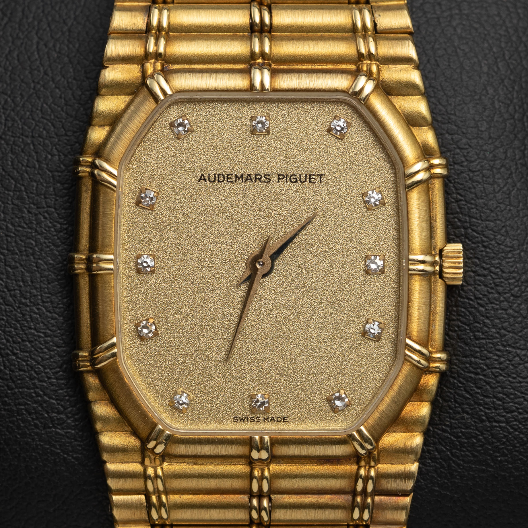 Audemars Piguet Watch Bamboo Factory Diamond Dial 27mm 18K Yellow