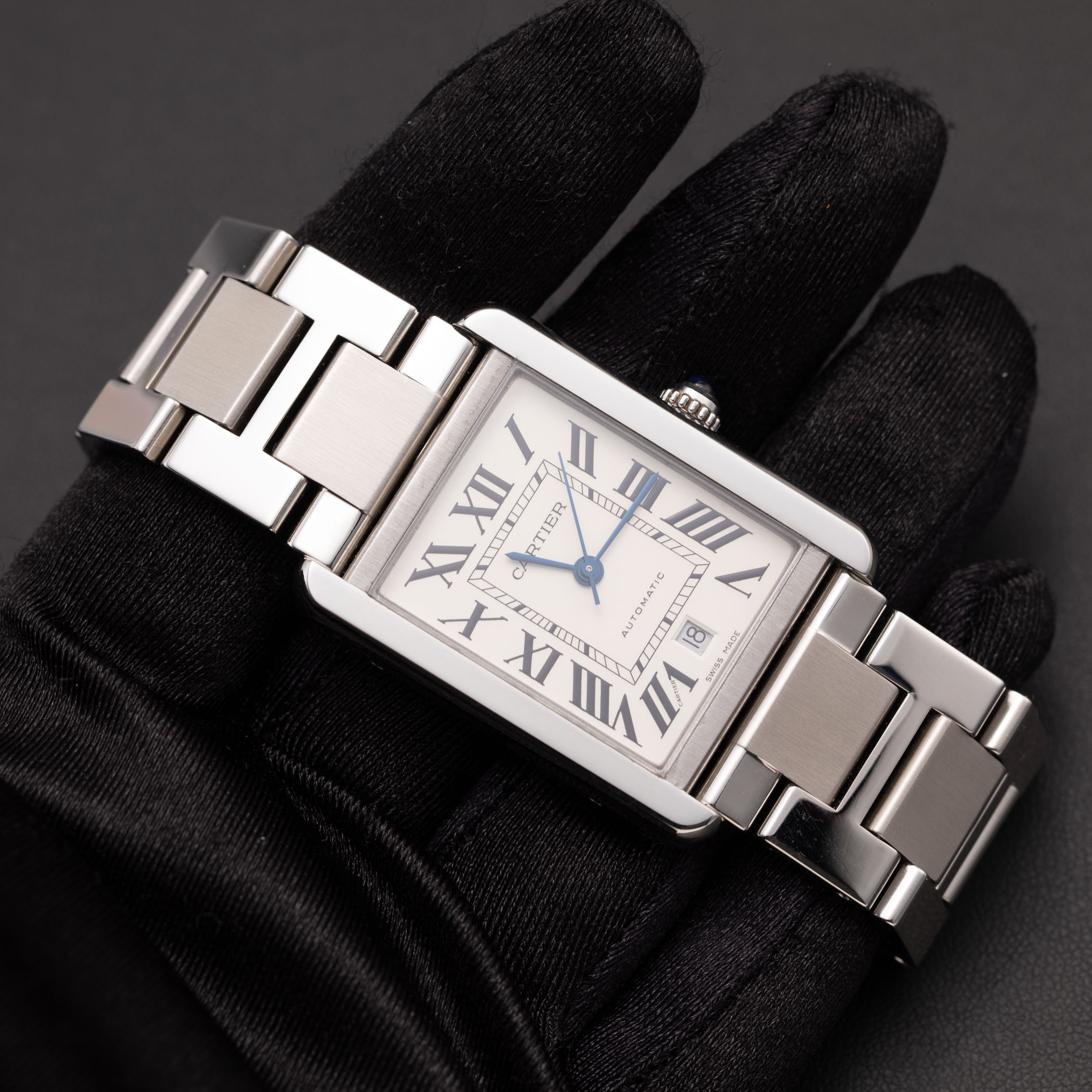 Cartier Tank Solo Watch Stainless Steel 3515 BOX & PAPER | eBay