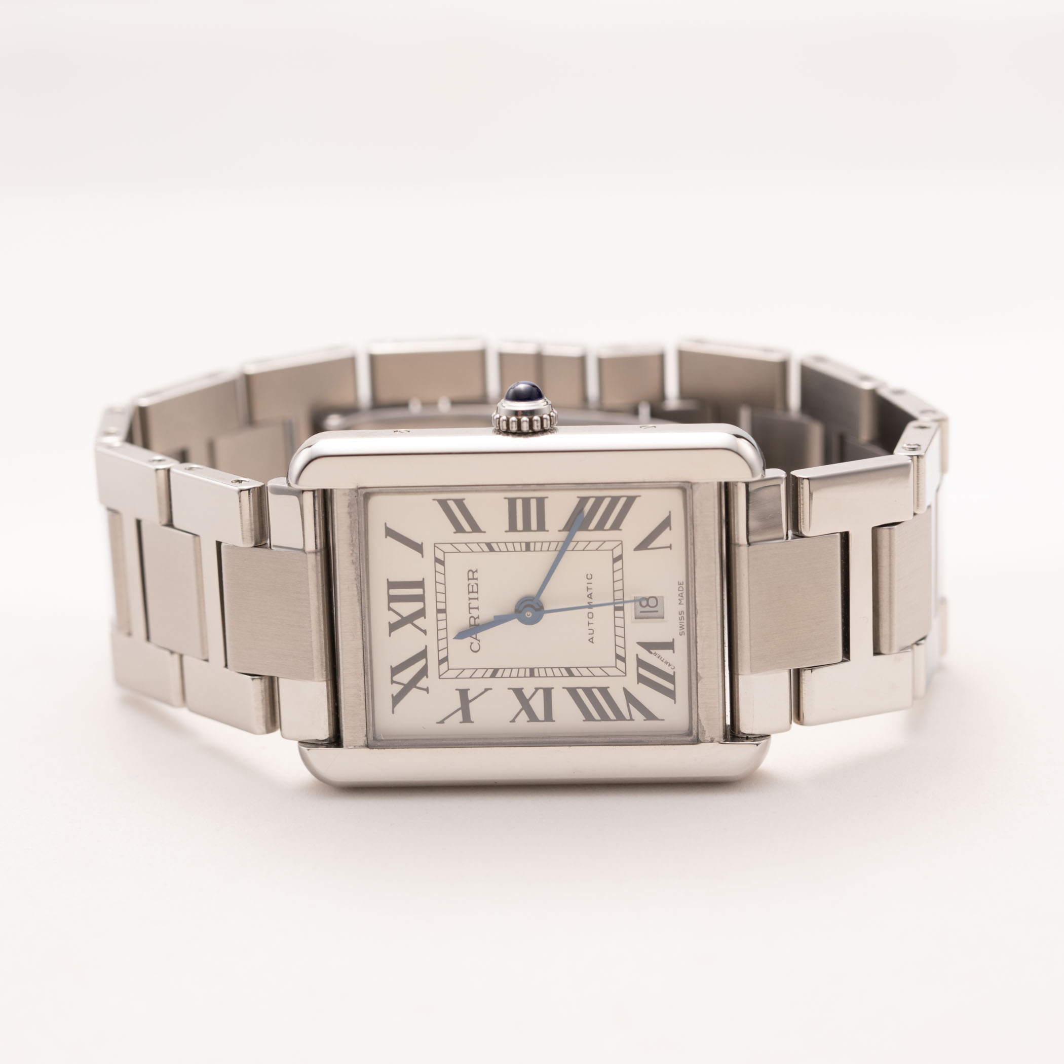Cartier Tank Solo Watch Stainless Steel 3515 BOX & PAPER | eBay