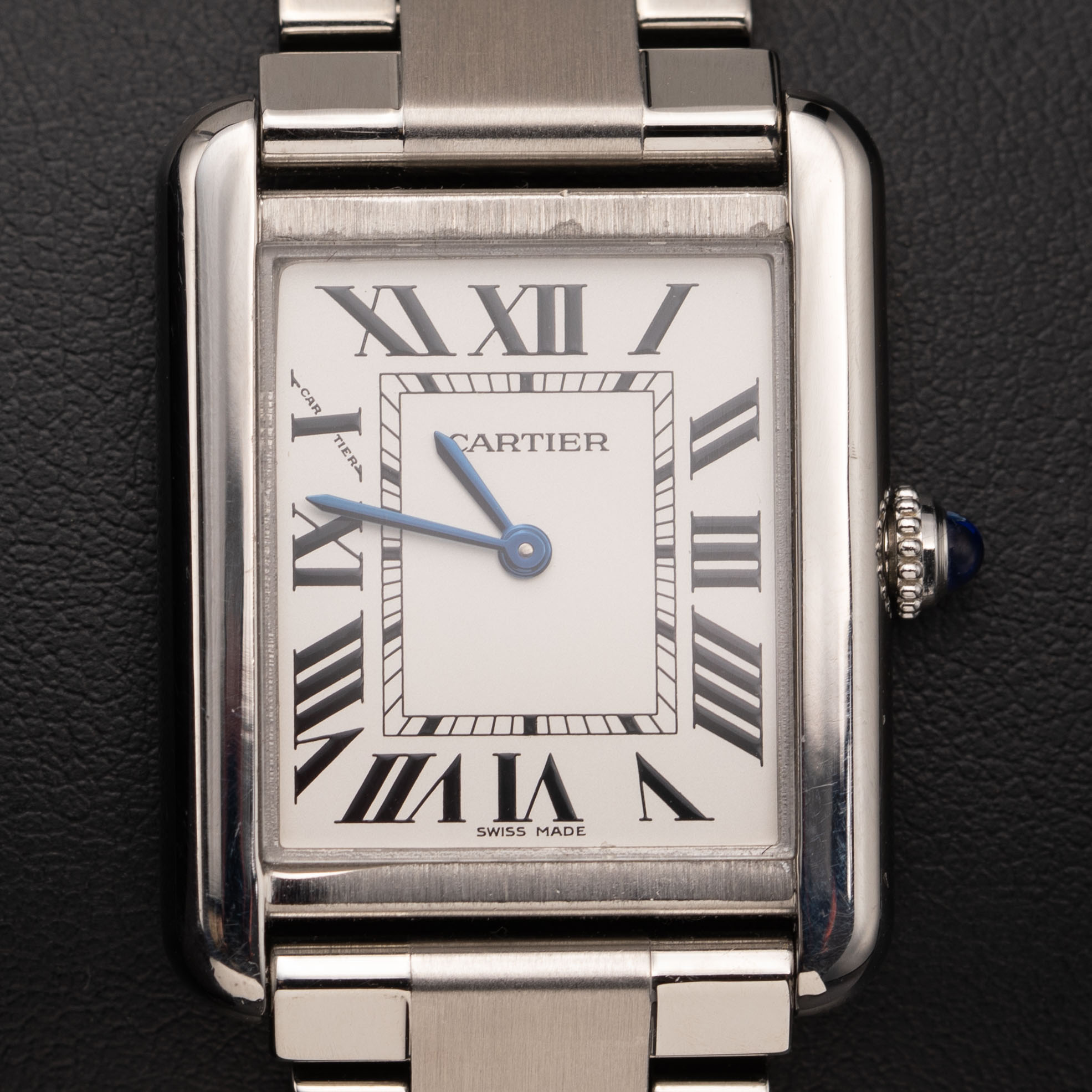Cartier Watch Tank Solo Stainless Steel 24mm BOX & PAPER | eBay