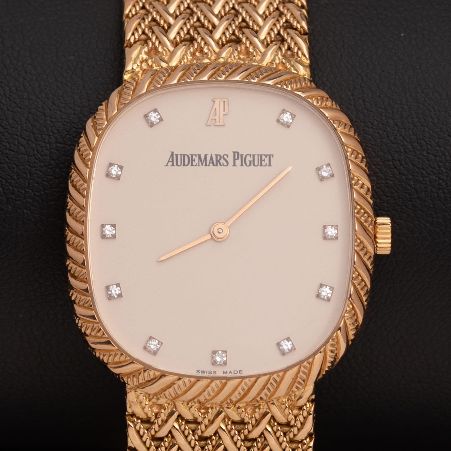 Audemars Piguet Watch Factory Diamond Dial 29mm 18K Rose Gold 