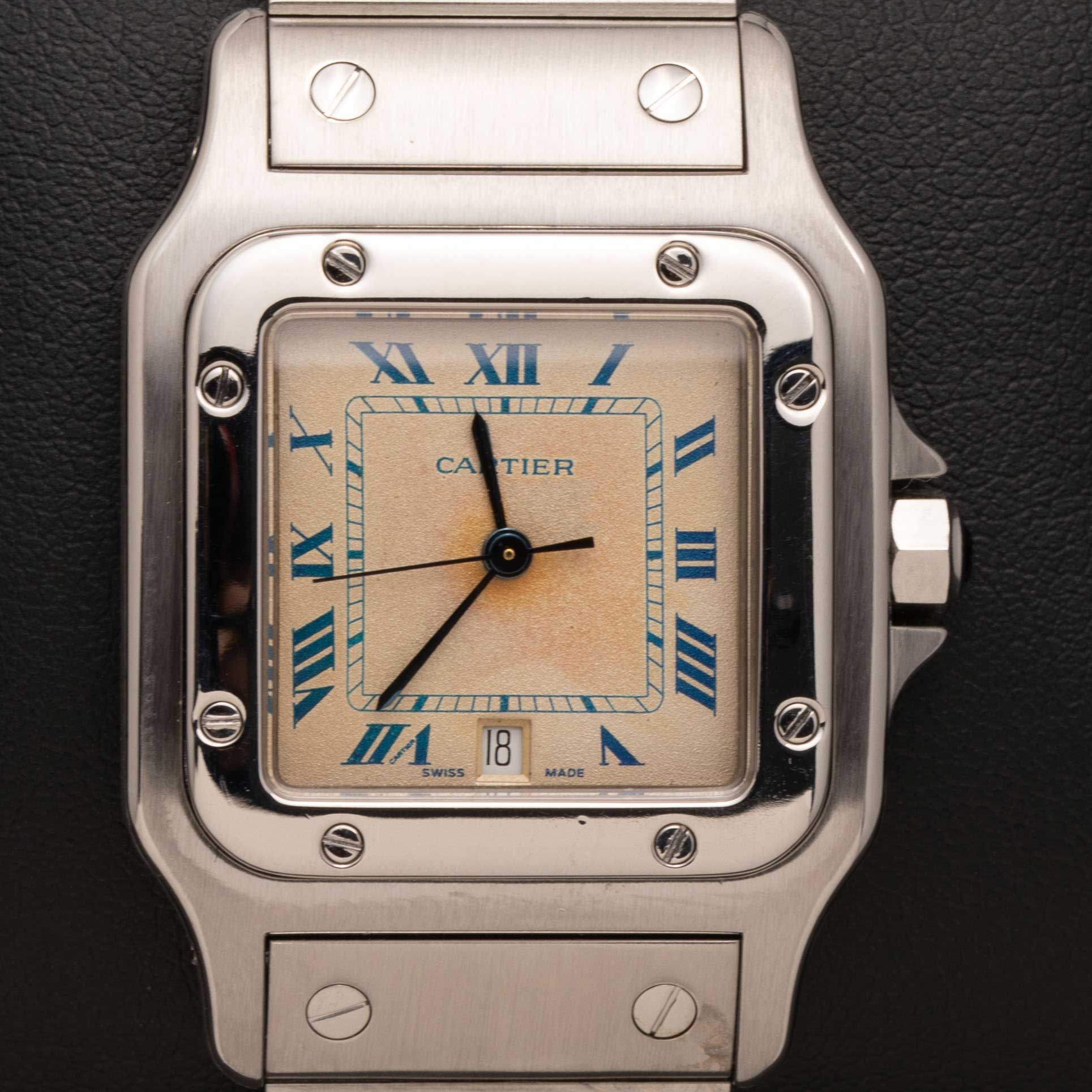 Cartier Santos Galbee 腕時計LM SSクウォーツ　初期 Santos de Cartier Watch Galbée Stainless Steel 29mm 987901 | eBay