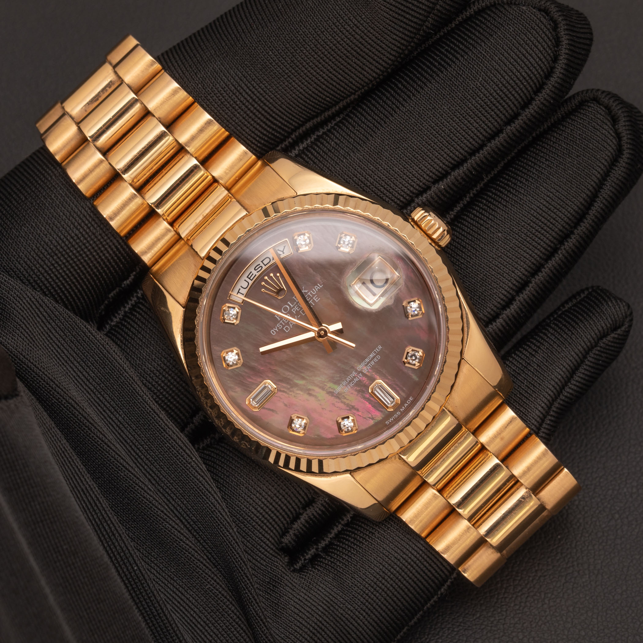 Rolex Day-Date Watch Presidential 118235 36mm Tahitian MOP Dial