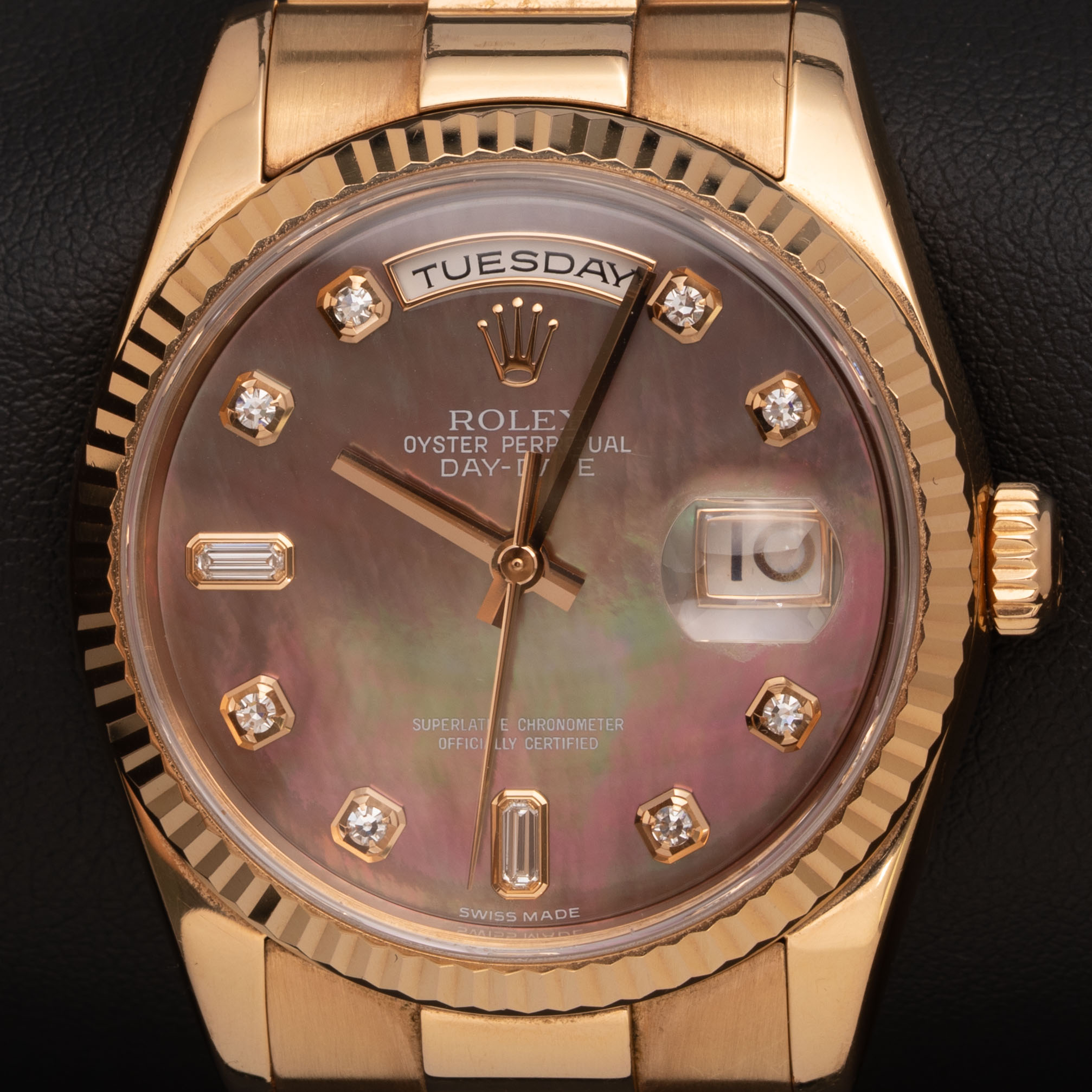 Rolex Day-Date Watch Presidential 118235 36mm Tahitian MOP Dial
