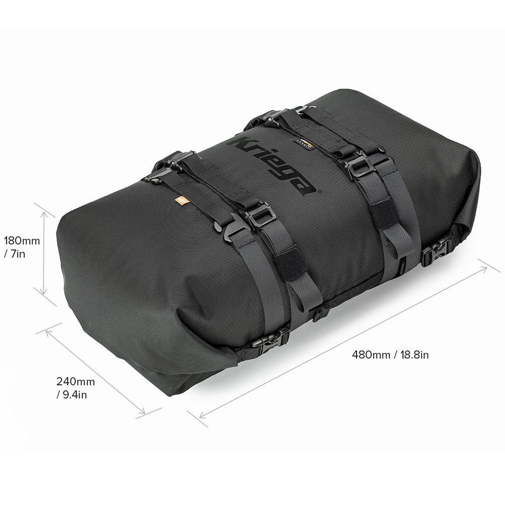 Kriega Rollpack 20 Litres Waterproof Motorcycle Tail Bag - Sizes